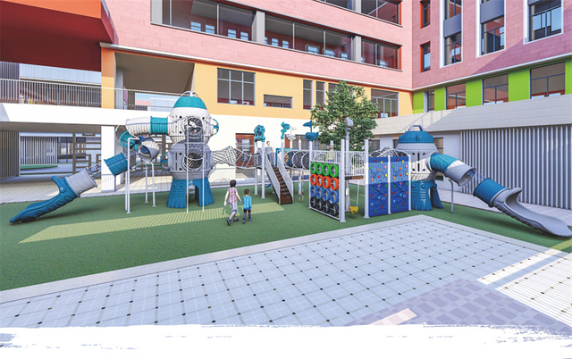 Kinderspielplatz-Kunststoffrutsche f&uuml;r Kinder im Freien in Lebensmittelqualit&auml;t